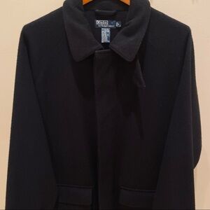 [SOLD]Polo By Ralph Lauren Thick Wool Button/Zip Up Coat